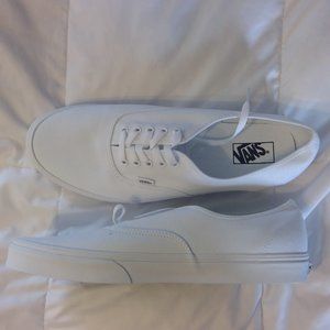 True White Vans, Size 14